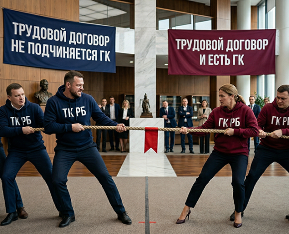 Подписание трудового договора одним лицом